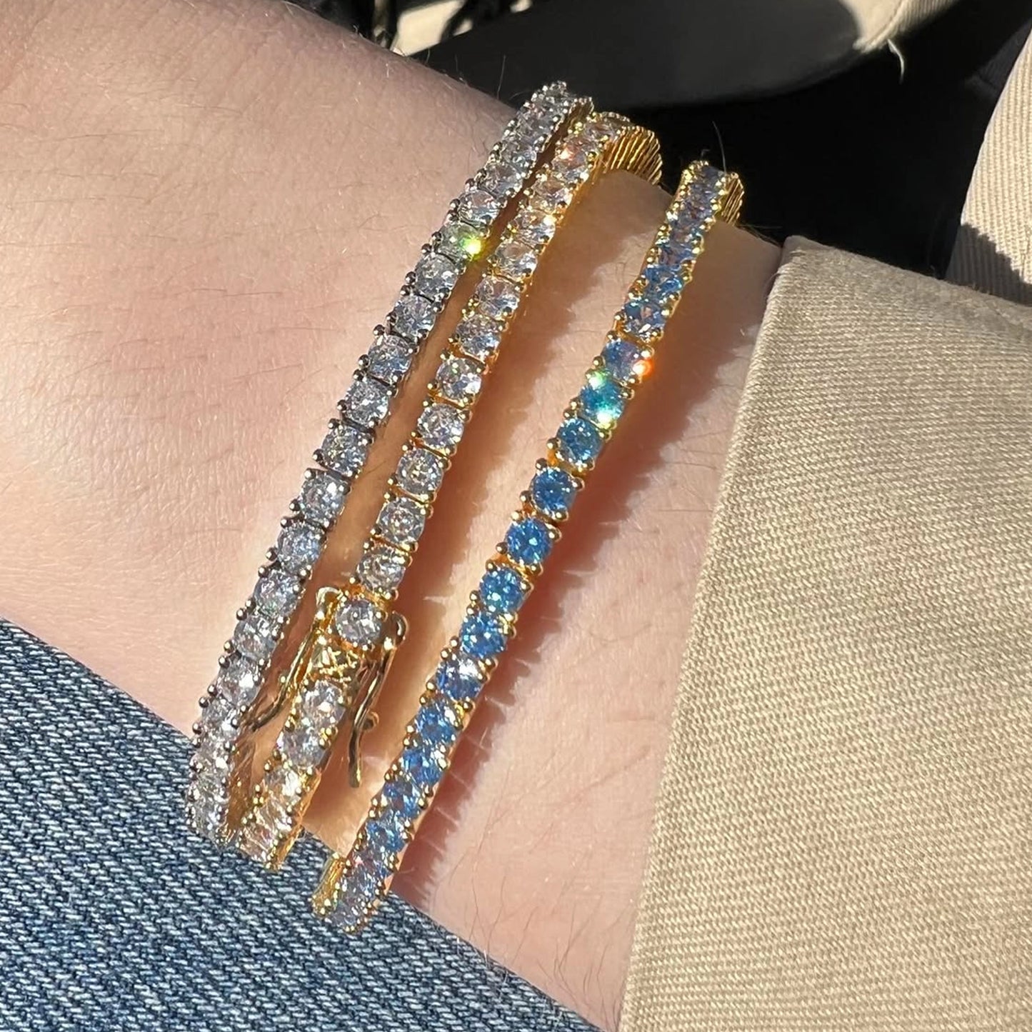 Stars Hollow Bracelet - Pink